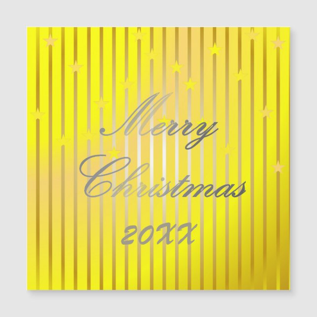 Tarjeta magnética brillante de Be Merry and Shine (Anverso)