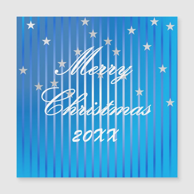 Tarjeta magnética brillante de Be Merry and Shine (Anverso)