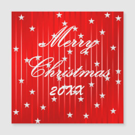 Tarjeta magnética brillante de Be Merry and Shine