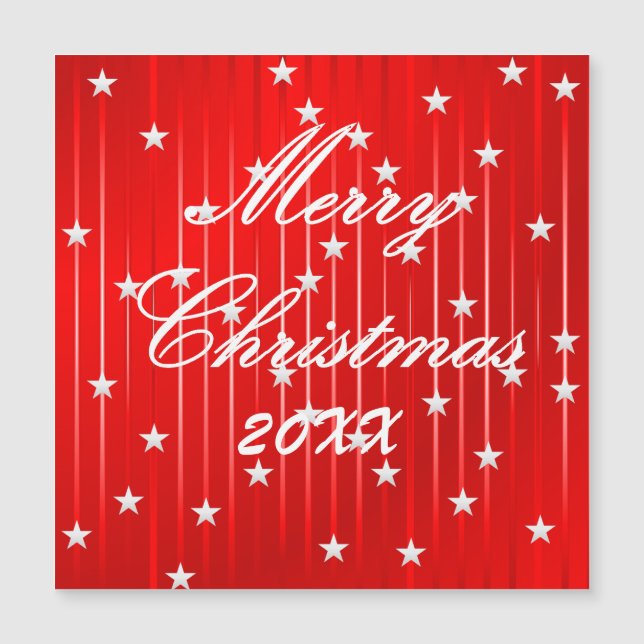 Tarjeta magnética brillante de Be Merry and Shine (Anverso)