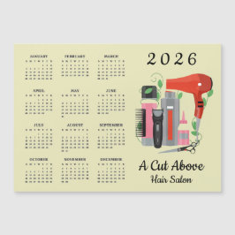 Tarjeta Magnética Calendario de Diseño de Estilist