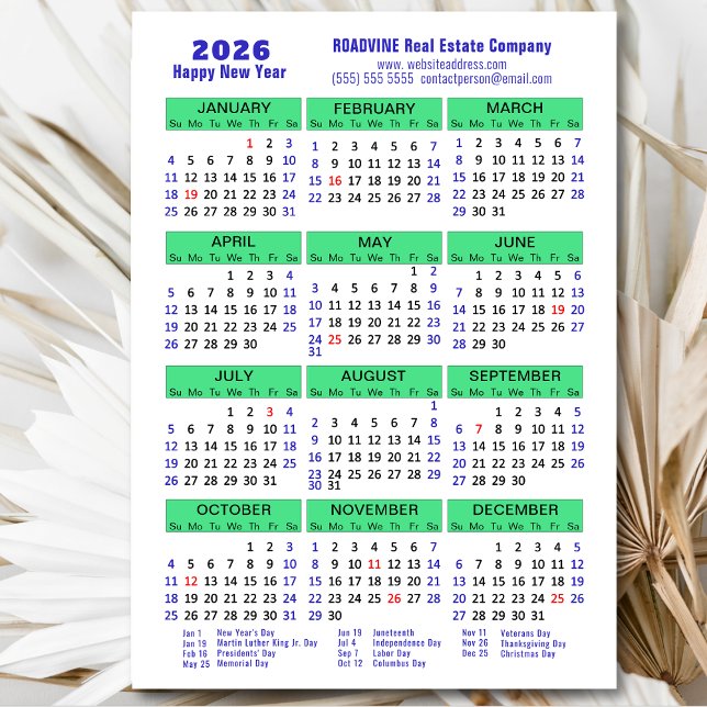 Tarjeta magnética corporativa azul verde 2026 (Subido por el creador)