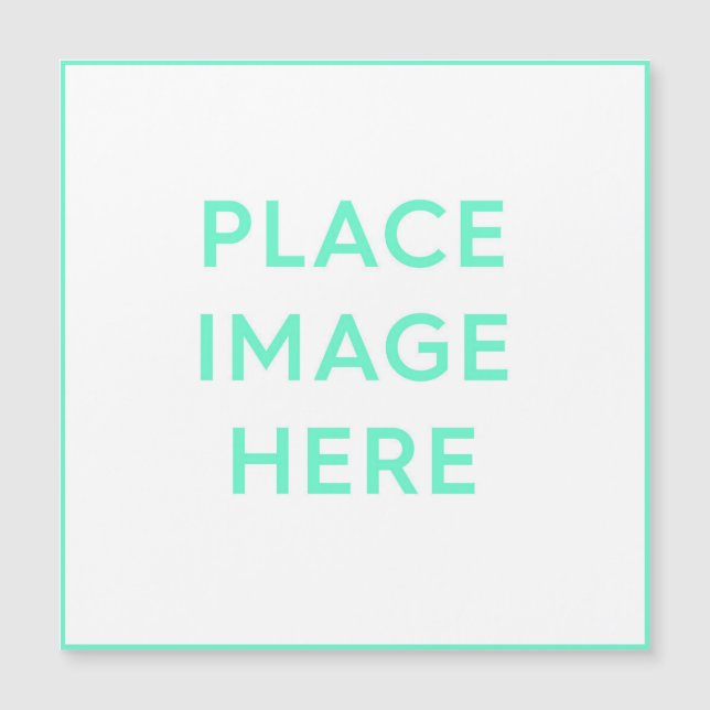 Tarjeta magnética cuadrada de 5,25" x 5,25" (Anverso)