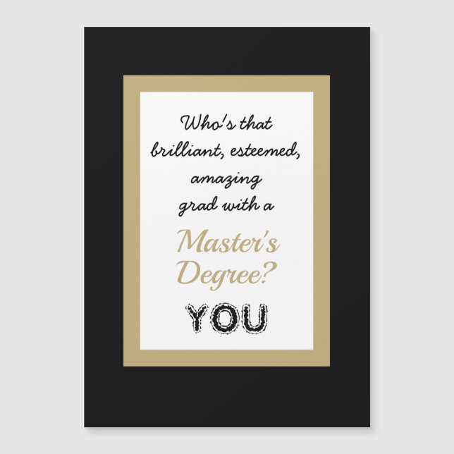 Tarjeta magnética CUTE Master's Magnetic Card (Anverso)