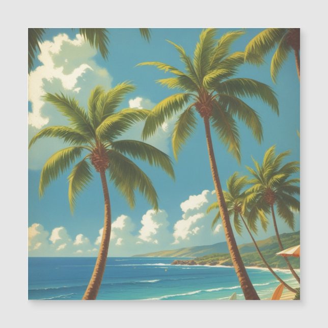 Tarjeta magnética de Aloha de viaje Aloha de estil (Anverso)