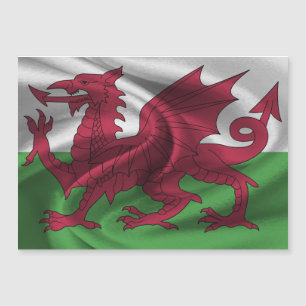Tarjeta magnética de bandera de Gales