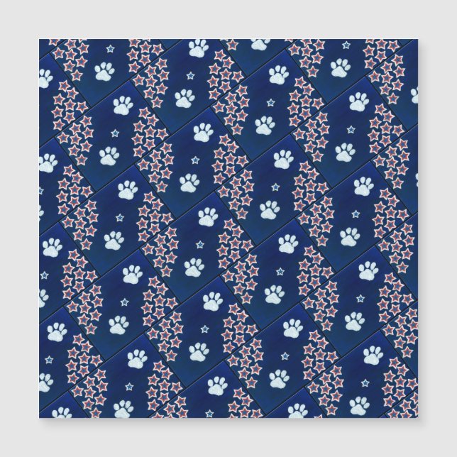 Tarjeta magnética de bandera de los Estados Unidos (Anverso)