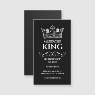 Tarjeta magnética de barbershop del Rey blanco Mus