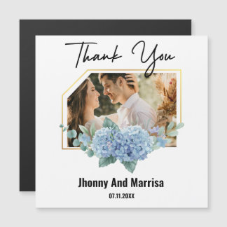Tarjeta magnética de Boda fotográfico con guión mo
