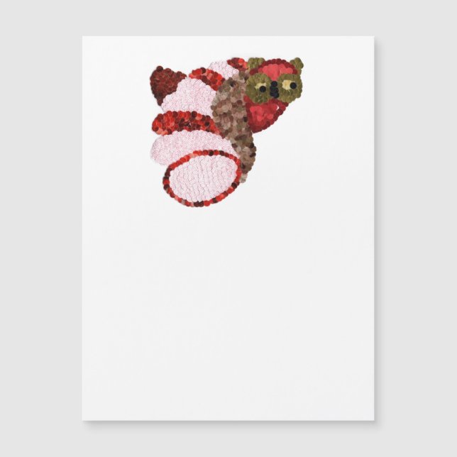 Tarjeta magnética de búho (Anverso)