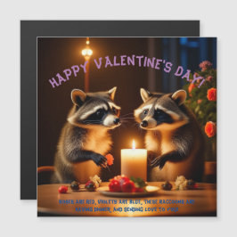 Tarjeta magnética de cena con luz de velas el día 