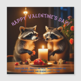 Tarjeta magnética de cena con luz de velas el día 