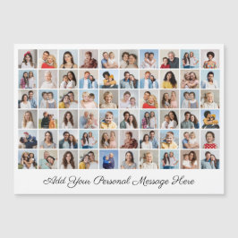 Tarjeta Magnética de Colaje de 60 Fotos Agrega tu 