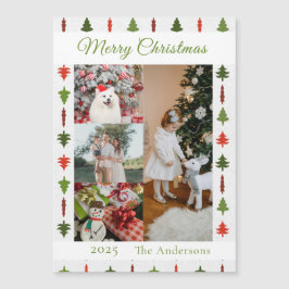 Tarjeta magnética de colaje de fotos de árbol de N