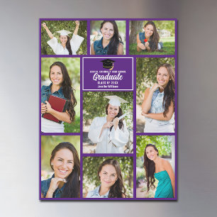 Tarjeta Magnética de Colaje de Fotos de Graduación