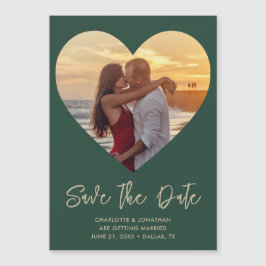 Tarjeta Magnética de Corazón de Boda para Guardar