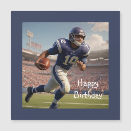 Tarjeta magnética de cumpleaños de fútbol