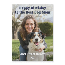 Tarjeta magnética de cumpleaños personalizada para