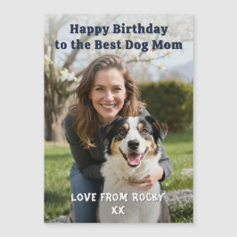 Tarjeta magnética de cumpleaños personalizada para