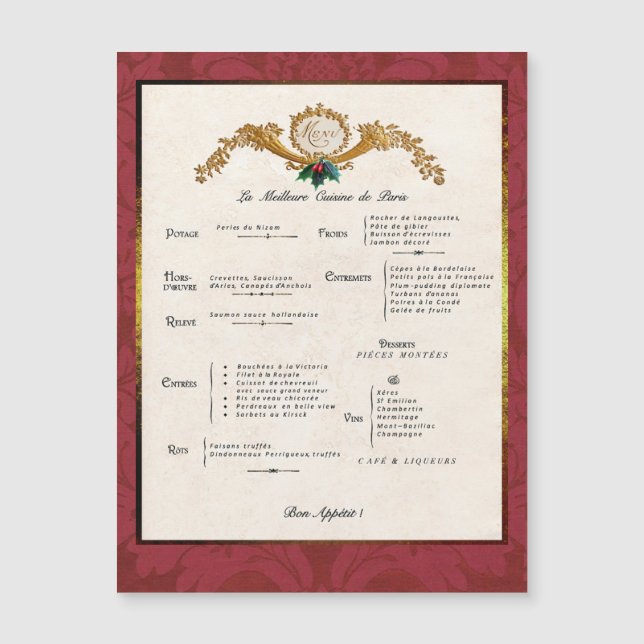 Tarjeta Magnética de Decoración Navideña para Neve (Anverso)