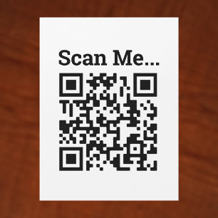 Tarjeta magnética de diseño de código QR