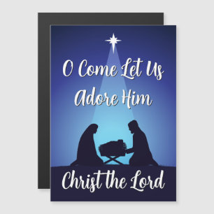 Tarjeta magnética de escena de Natividad de Navida