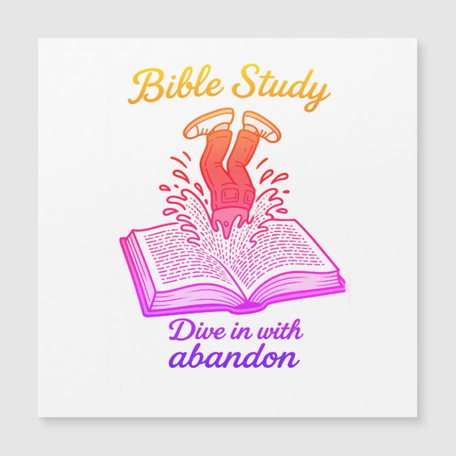 Tarjeta magnética de estudio de la biblia (Anverso)