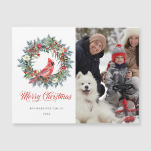 Tarjeta magnética de felicitación de Navidad