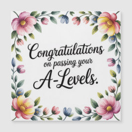 Tarjeta Magnética de Felicitación Floral para Exam