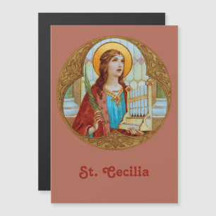 Tarjeta Magnética de Felicitación Santa Cecilia de