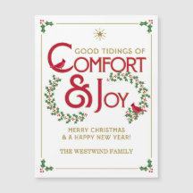 Tarjeta Magnética de Feliz Navidad: Consuelo y Ale