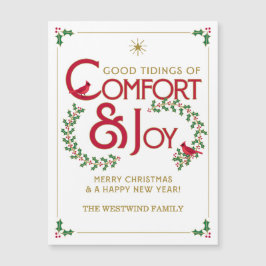 Tarjeta Magnética de Feliz Navidad: Consuelo y Ale