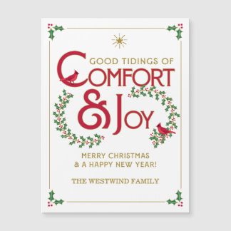 Tarjeta Magnética de Feliz Navidad: Consuelo y Ale