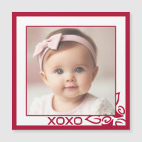 Tarjeta magnética de foto de bebé personalizada co
