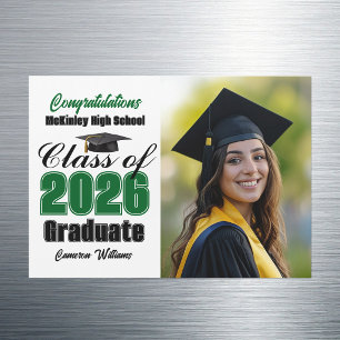 Tarjeta magnética de foto de graduación de la clas