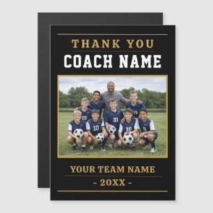 Tarjeta magnética de foto del equipo de fútbol mod