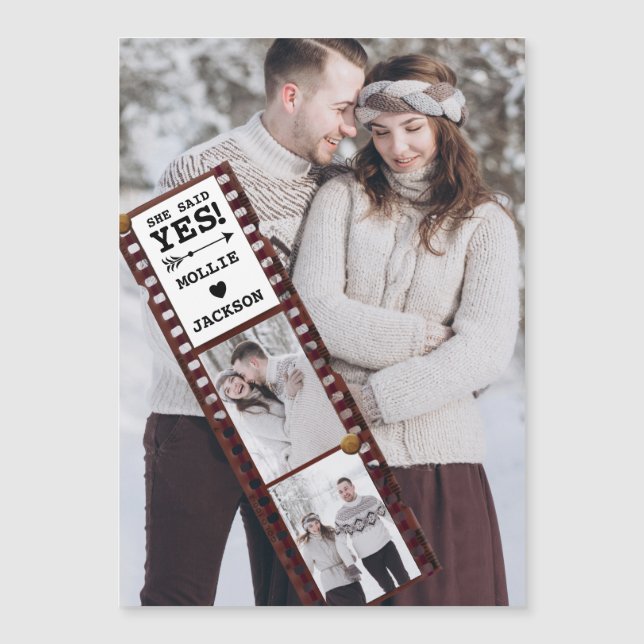 Tarjeta magnética de fotografía de Invitación de c (Anverso)