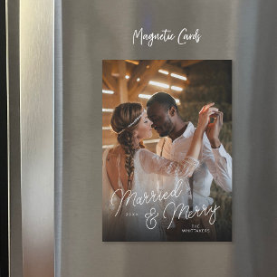 Tarjeta magnética de fotos de casados y moras supe