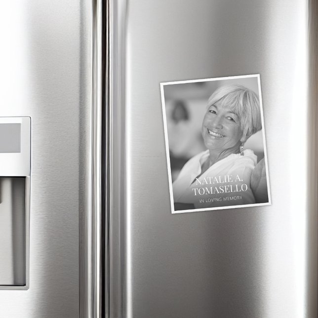 Tarjeta Magnética de Funeral Memorial de Celebraci (Celebration Of Life Memorial Funeral Magnet Card)