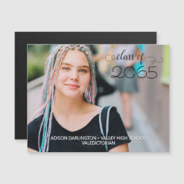 Tarjeta magnética de Invitación de graduación de f