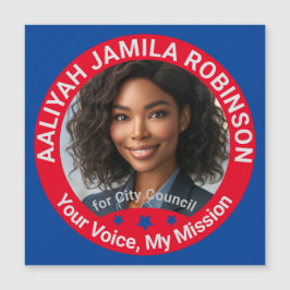 Tarjeta magnética de la campaña de fotos de Voz Mi