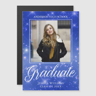 Tarjeta magnética de la foto de la graduación de l