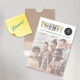 Tarjeta magnética de la foto del calendario 2025 M