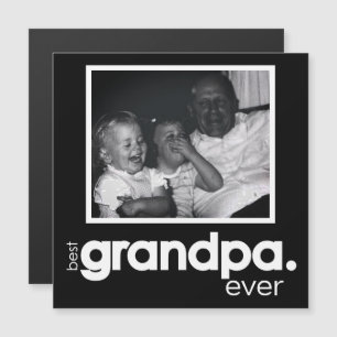 Tarjeta magnética de la foto del mejor abuelo jamá
