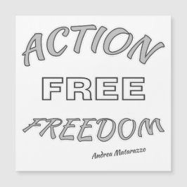 Tarjeta magnética de libertad de acción