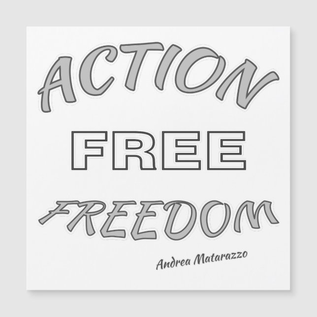 Tarjeta magnética de libertad de acción (Anverso)