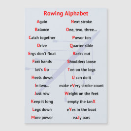 Tarjeta magnética de los alfabetos de A a Z