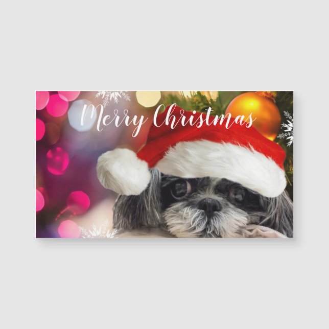Tarjeta magnética de los Navidades de Santa Shih T (Anverso)