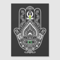 Tarjeta magnética de mano Hamza, protector de ojos