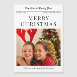 Tarjeta magnética de Navidad Feliz Navidad de peri